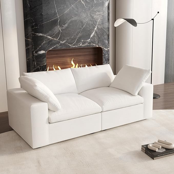Cloud Modular Sectional Sofa Couch, 80.3" Convertible Couches Loveseat