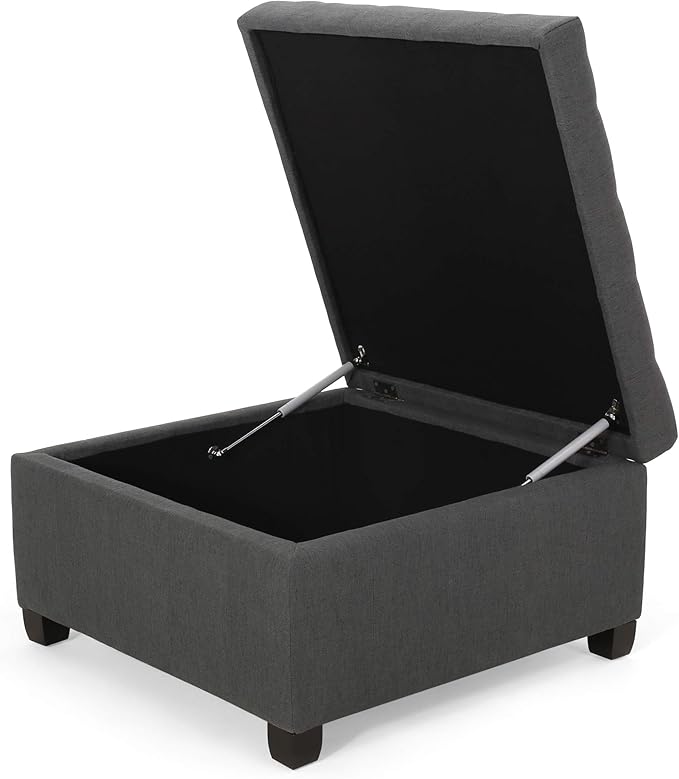 Christopher Knight Home Hedda Tufted Fabric Storage Ottoman