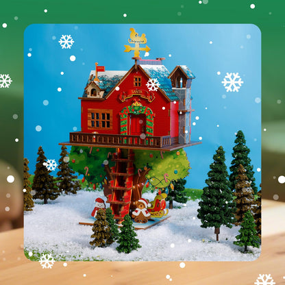 3D Puzzles for Adults Treehouse - Christmas Theme, Fun Holiday Home Decor