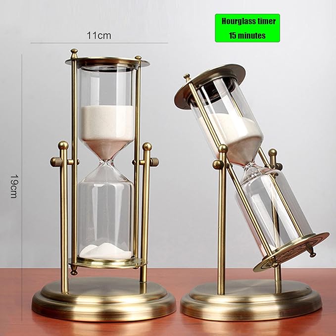 Embossed Golden Hourglass Timer