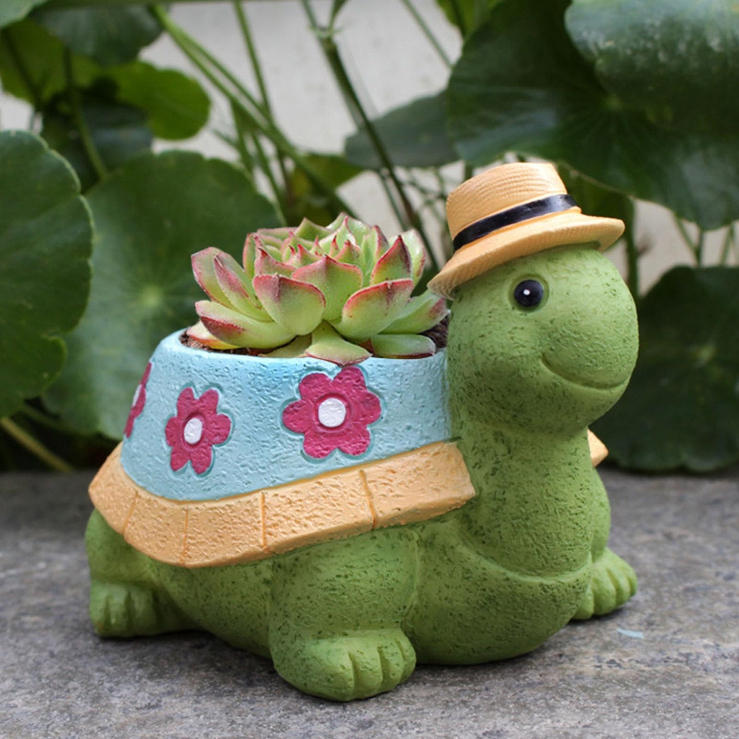 Sunicon Turtle Planter, Turtle Succulent Pot Planters Flower Garden Cute Pots Home Office Desk Garden Decor Plant Lovers Gifts for Outdoor Patio Garden Decor