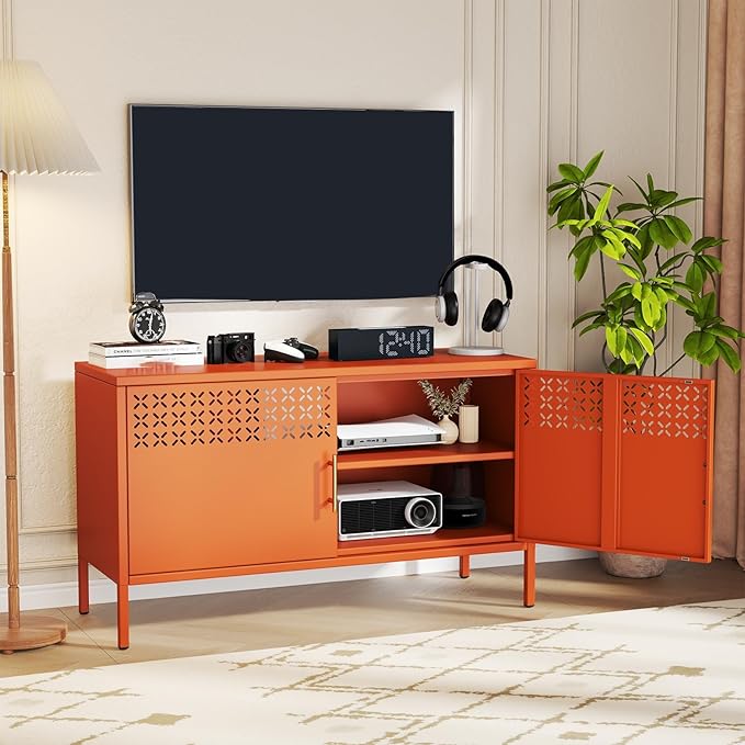 GDNVBRDS Metal Storage Cabinet, 2-Door Short Locker Cabinets
