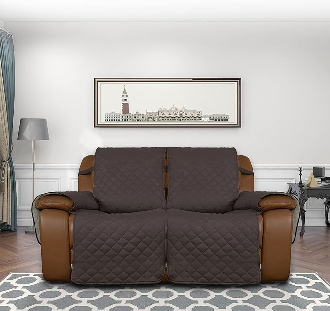 Easy-Going Oversized Loveseat Recliner Cover, Reversible Couch Cover