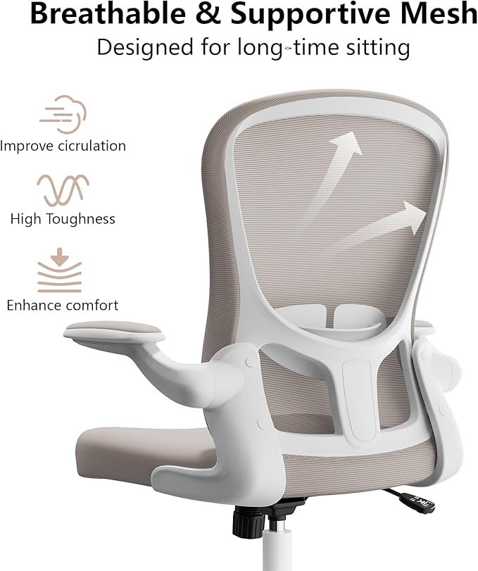 Ergonomic Office Chair, Comfort Swivel Home Office Task Chair, Breathable Mesh