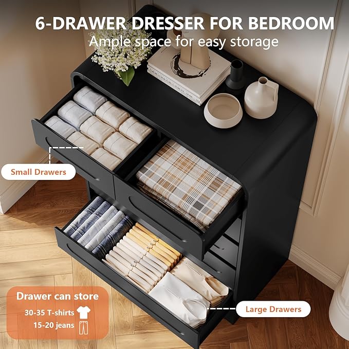 5 Piece Bedroom Sets, Modern Dresser and Nightstand Sets & Bookshelf