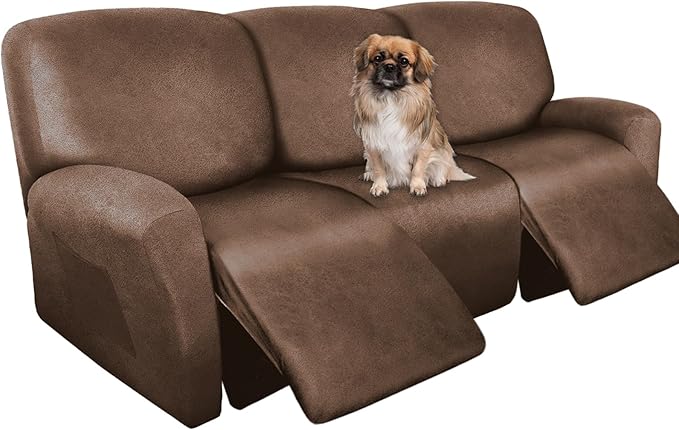 ANARACHON Recliner Couch Cover Leather Look Recliner Sofa Covers