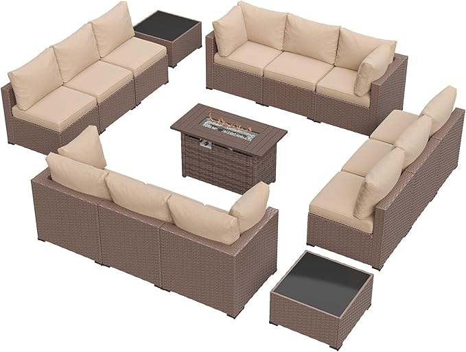 Aoxun 15 Piece Patio Furniture Set