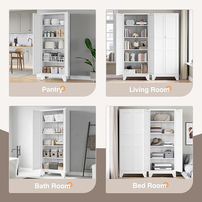 Yizosh Metal Pantry Cabinet,