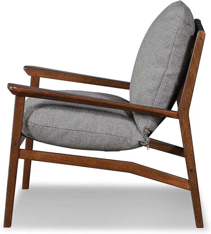 Grain Wood Furniture Solid Wood Mid Century Lounge Chair