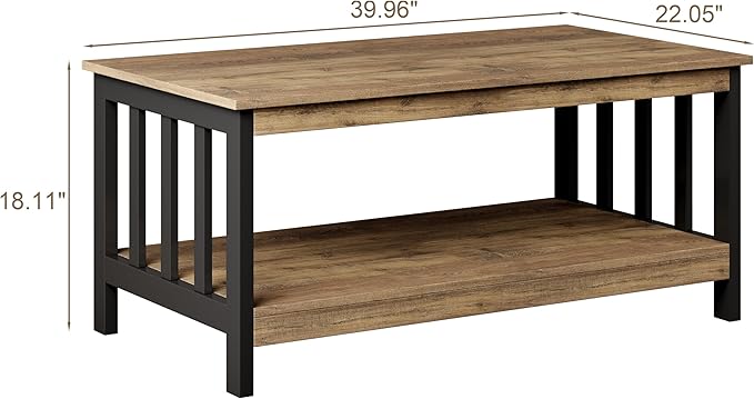 ChooChoo Farmhouse Coffee Table, Living Room Table