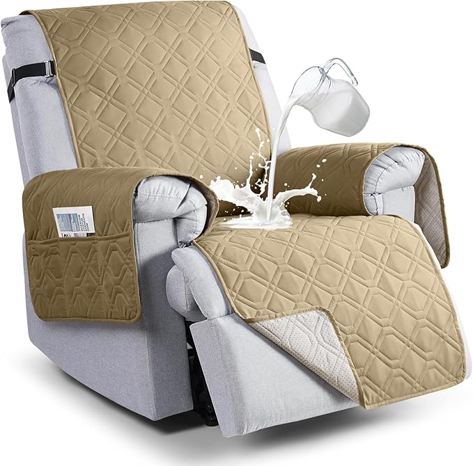 VANSOFY 100% Waterproof Recliner Chair Covers, Recliner Cover Non-Slip Dog