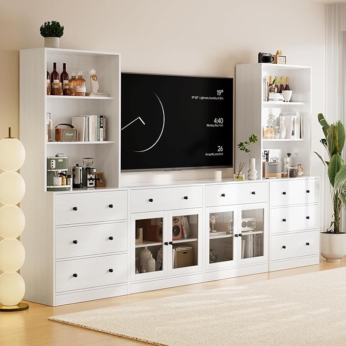 TUSY 71" Large TV Stand Set