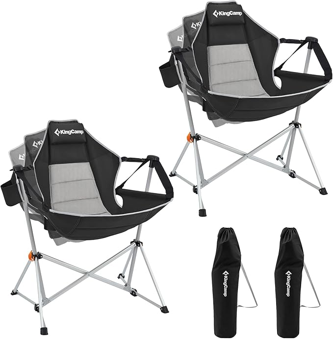 KingCamp Hammock Camping Chair, Swinging Portable Camp Chairs