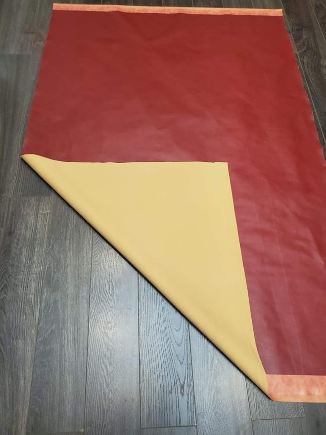 NAT Leathers | Burgundy Soft Faux Vegan Leather PU | 3 Yards Cut by the Yard |
