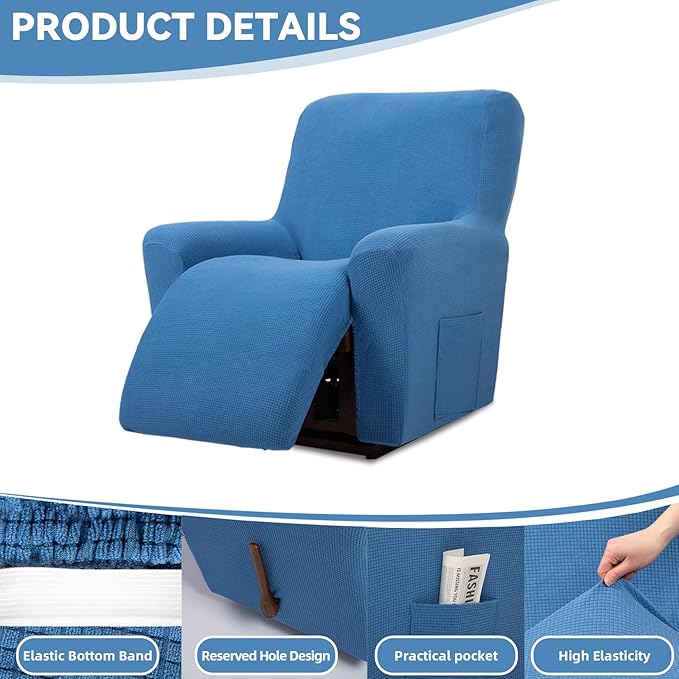 Cupuamon Recliner Chair Covers, Lazy Boy Recliner Covers Stretch Reclining