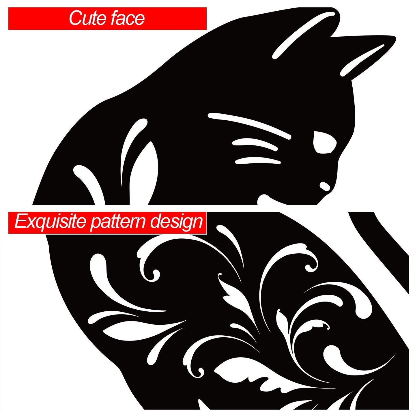URATOT 3 Pack Metal Cat Garden Statues Black Cat Silhouette Cats Decorative Stakes Garden Outdoor Statues Animal Stakes for Yard Decor and Lawn Ornaments