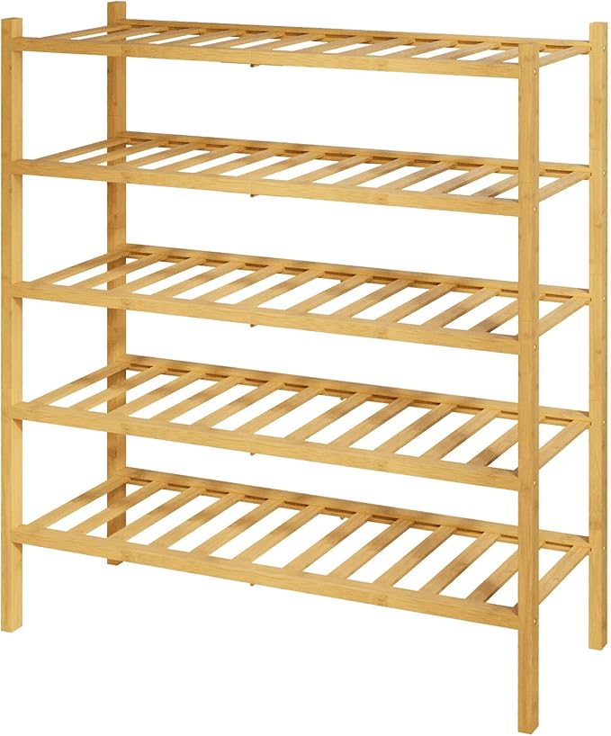 Kitsure Bamboo Wooden Shoe Rack