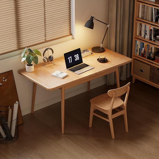 Muwuele Solid Wood Extendable Dining Table