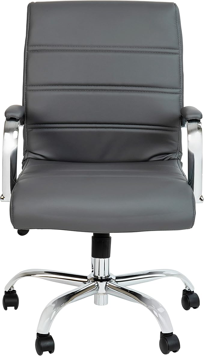 Flash Furniture Whitney Mid-Back Swivel LeatherSoft Desk Chair