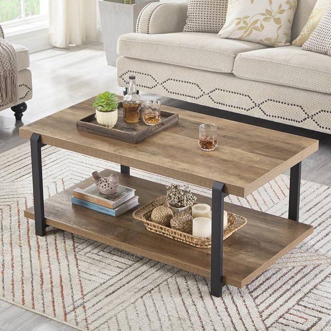FOLUBAN Industrial Coffee Table
