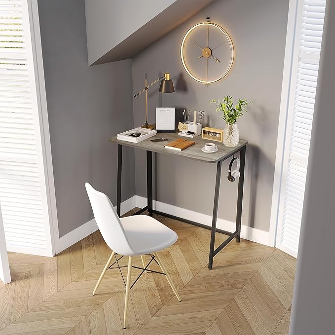 WOHOMO Folding Desk, Small Foldable Desk 31.5"