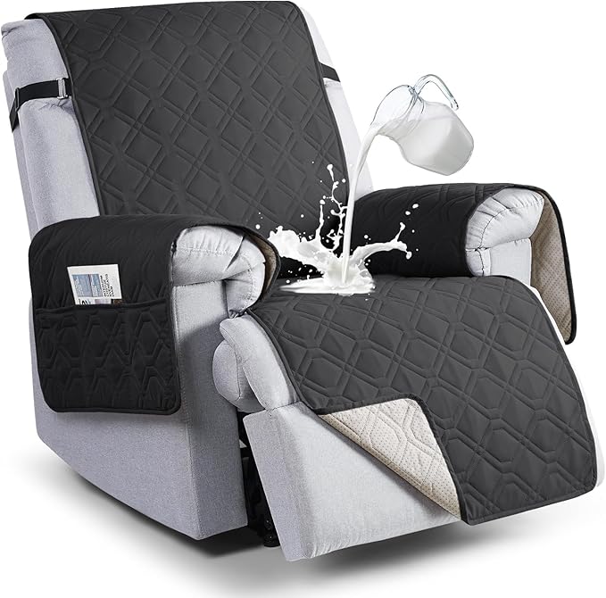 VANSOFY 100% Waterproof Recliner Chair Covers, Recliner Cover Non-Slip Dog
