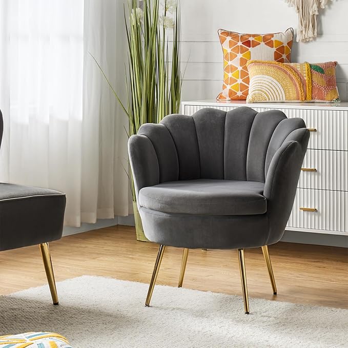 HULALA HOME Modern Velvet Accent Chair