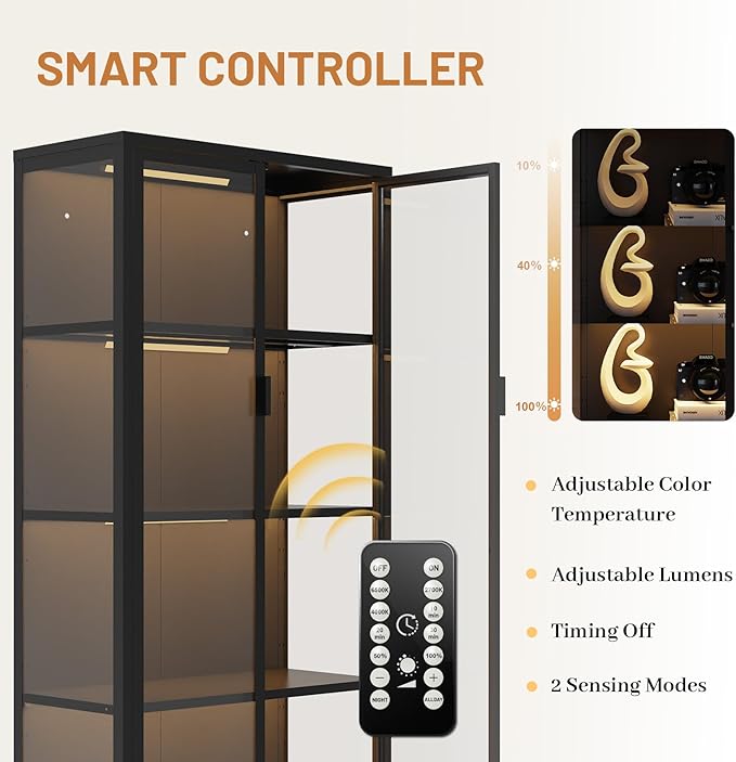 Eltean 63" H Display Cabinet