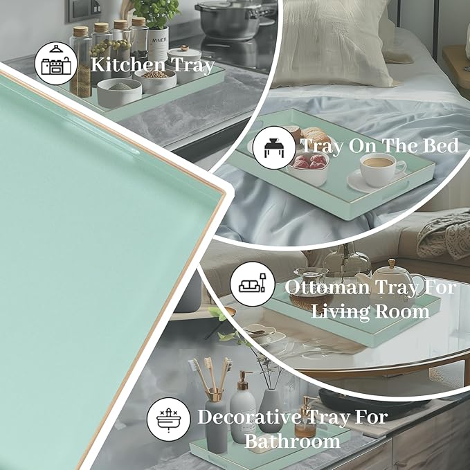 MAONAME Mint Green Serving Tray