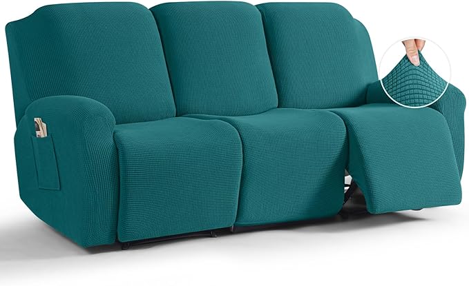 TAOCOCO Recliner Sofa Covers 8-Pieces Stretch Large Couch Covers