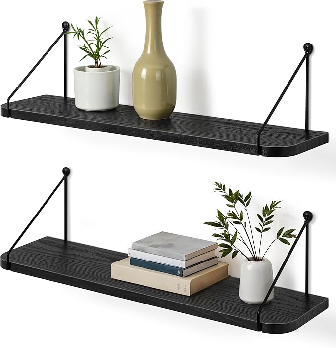 Afuly 24in Floating Shelves for Wall, Living Room, Home Wall Decor