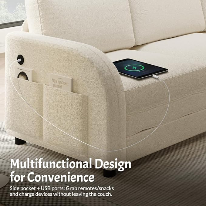 Queen Size Sleeper Sofas Convertible Couches, L Shaped Sectional Couch