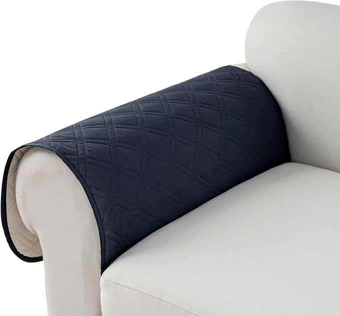 Genina Sofa Armrest Cover, Anti-Slip Armchair Slipcovers