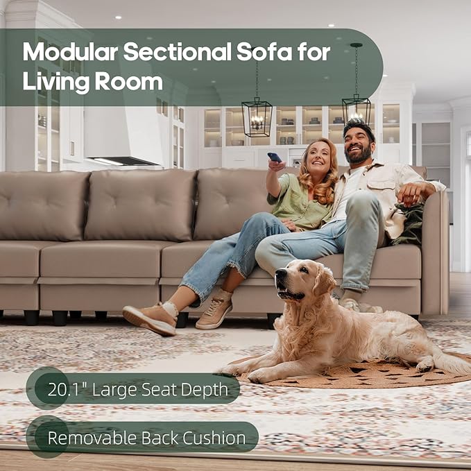 LLappuil Modular Sectional Sofa Middle Module Storage Seat
