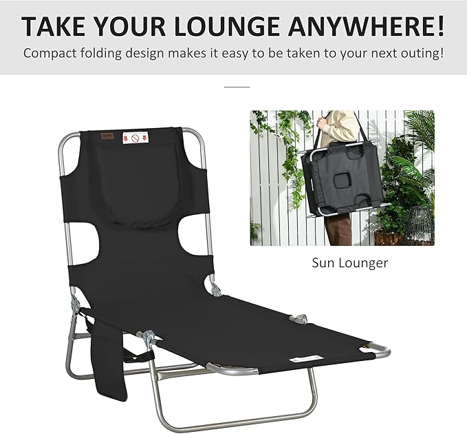 Outsunny Chaise Lounge Chair Outdoor