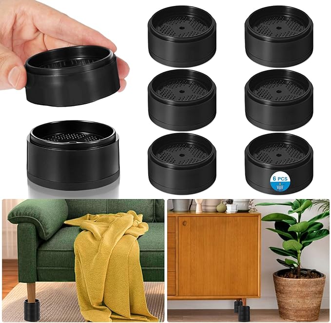 Bed Risers 1 inch, 2 inch, 3 inch, 4 inch Heavy Duty, Adjustable Furniture Riser