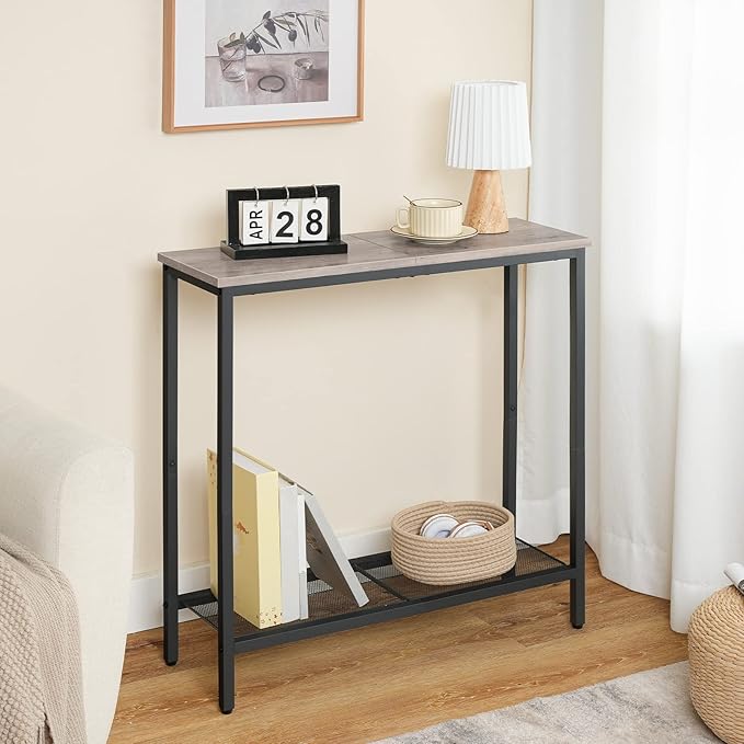 HOOBRO 29.5" Narrow Console Table, Small Entryway Table