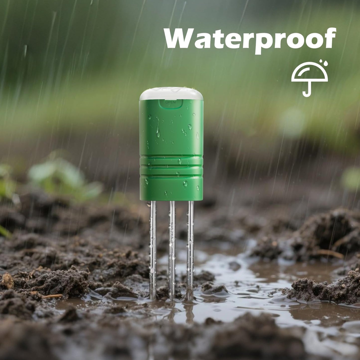 VODESON Soil Moisture Meter for Plants, Multi-Zone Wireless Soil Test Kit & Soil Thermometer, TDR4-in-1 Plant Water Meter, 230ft RF, IPX5 Waterproof, Indoor Outdoor Garden Lawn Farm(Display+4 Sensor)