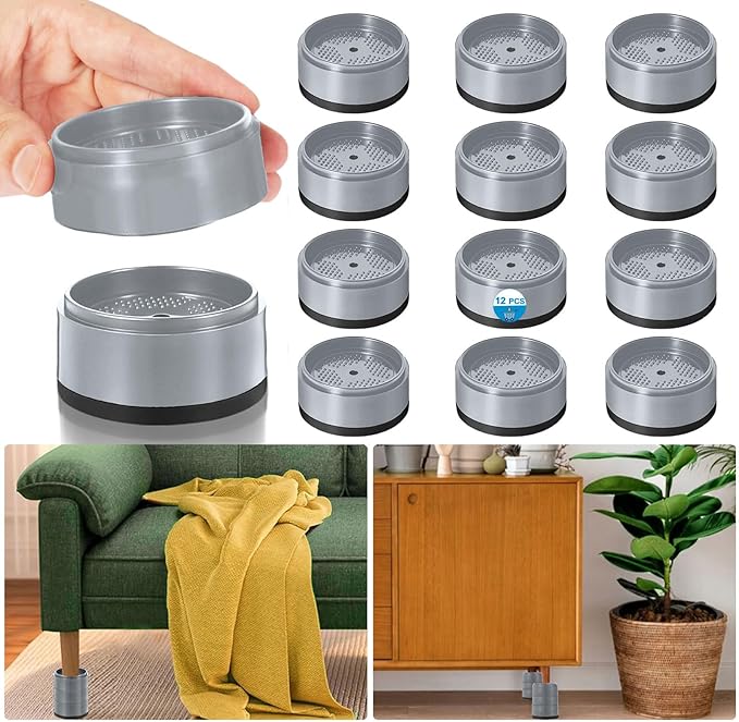 Bed Risers 1 inch, 2 inch, 3 inch, 4 inch Heavy Duty, Adjustable Furniture Riser