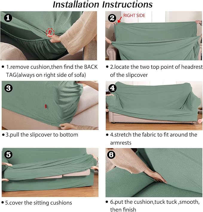 Turquoize 2 Piece Chair Covers Chair Slipcovers