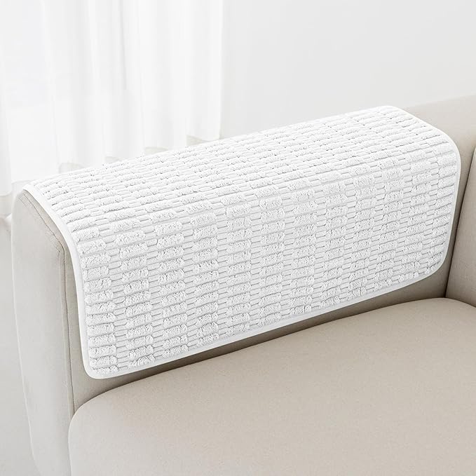 Foxdecor Couch Arm Covers Sofa Arm Cover, Arm Chair Covers Set of 2, Non-Slip