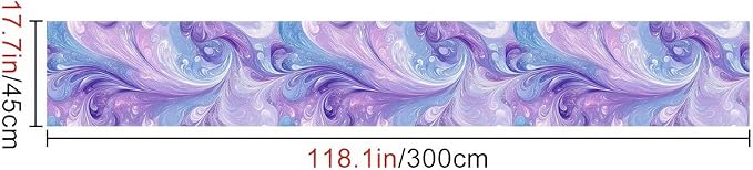 HOMETITUTE Purple Blue Marble Swirl Pattern Wallpaper Peel and Stick Contact