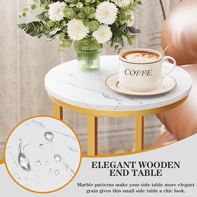 C Shaped End Table, Couch Side Tables