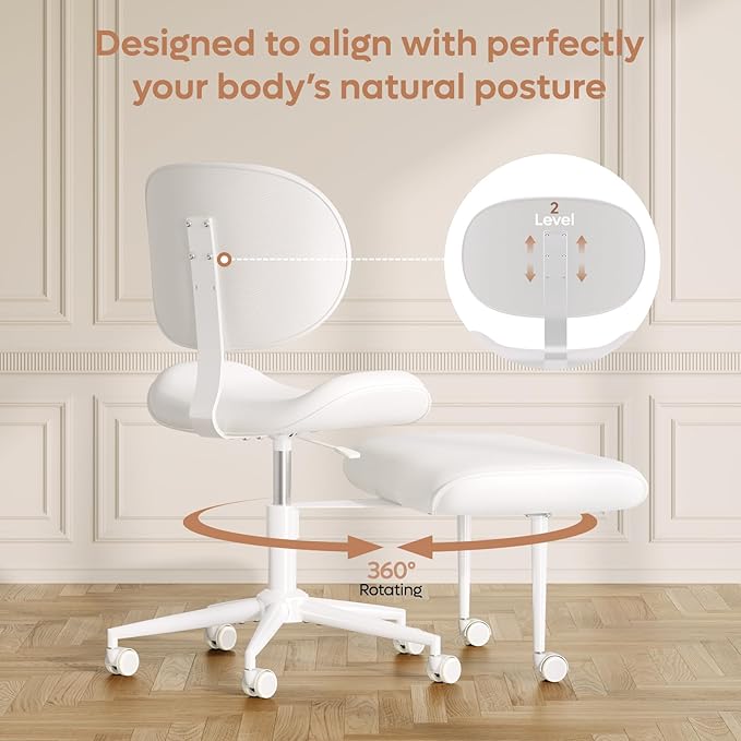 Pinmoco Upgraded Cross Legged Office Chair