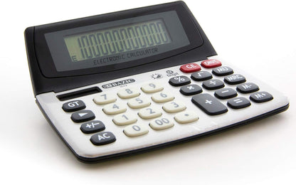 BAZIC 12-Digit Dual Power Desktop Calculator with Adjustable Display (Case of 12) (3012-12)