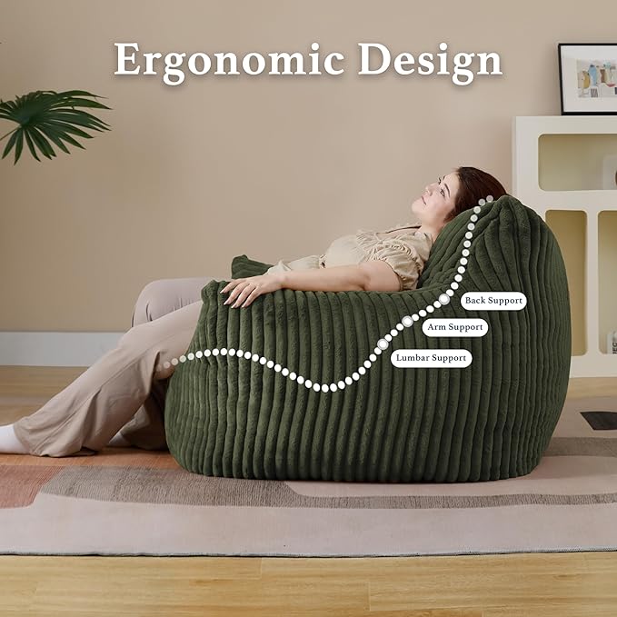 Gericco Giant Plush Bean Bag Chair
