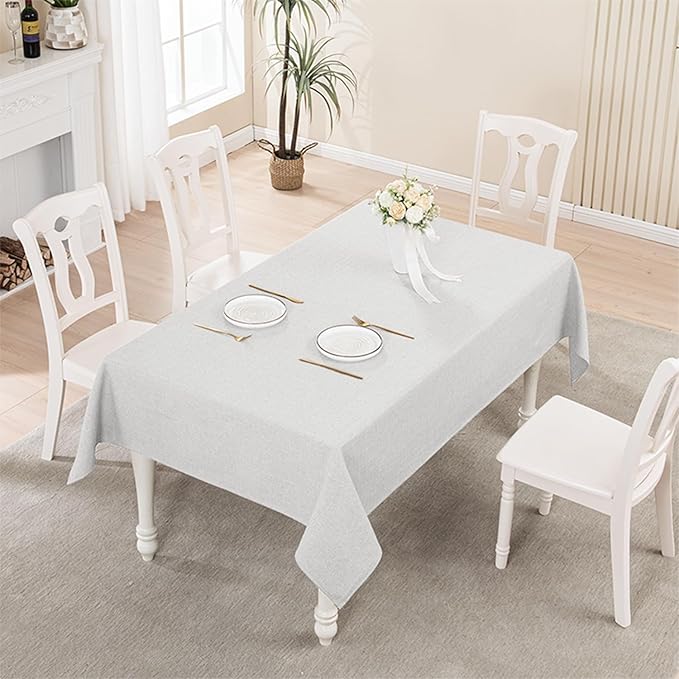 BALCONY & FALCON Rectangle Tablecloth 47" x 63" Washable Wrinkle Resistant and