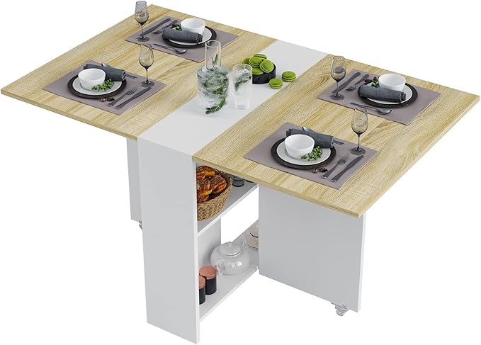 Tiptiper Folding Dining, Versatile Dinner Table