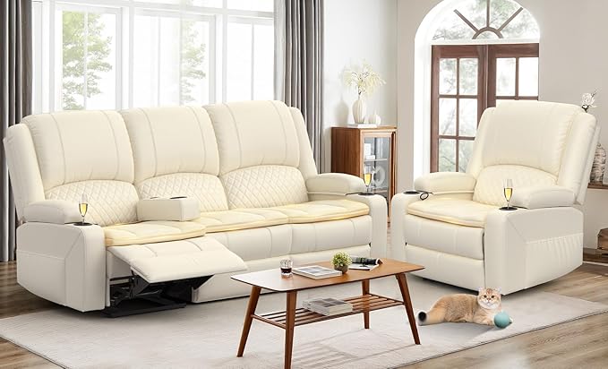 Yolsali 3 Seater Recliner Sofa Set