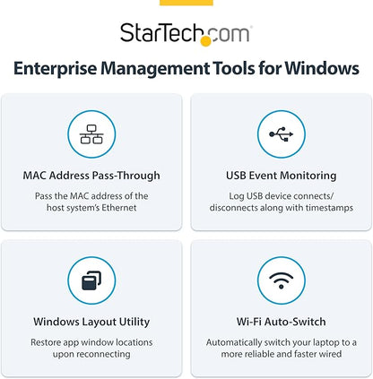 StarTech.com USB-C Docking Station (10-in-1, USB4), Up to 100W Charging for Laptop, 40Gbps Data Transfer, 2.5Gb Ethernet, Single 8K, Dual 4K Display, 6X USB (Not MacOS Compatible)